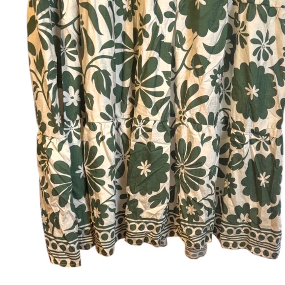 SHEIN Curve Green White Floral Women’s 4XL Maxi Dress New Without Tags - Picture 4 of 7